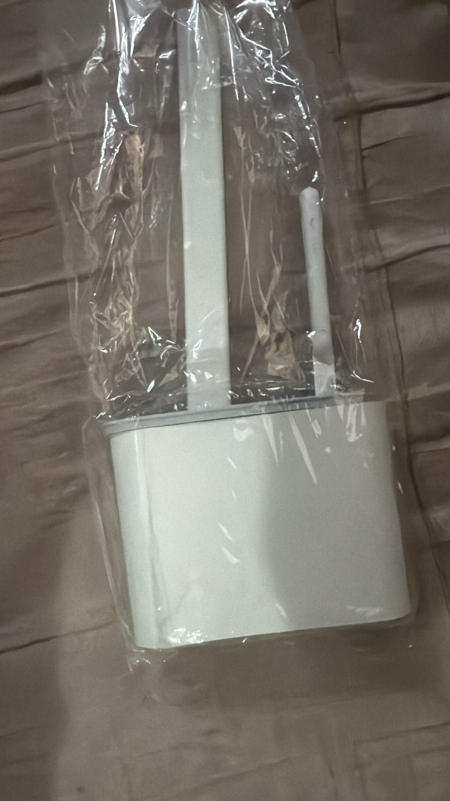 CleanMate Wall-Mounted Silicone Toilet Brush Set