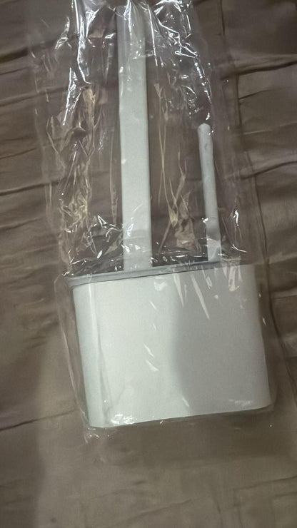 CleanMate Wall-Mounted Silicone Toilet Brush Set